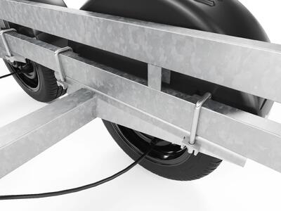 Brenderup 160750UB CX Kanu-/Kajak Anhänger