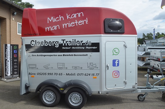 Mietanhänger 19 Pferdeanhänger 1600 Kg