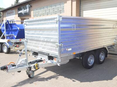 Saris 3 Seitenkipper 3500 Kg 360x176x100 E+H Pumpe Aufsatzwände Stahl