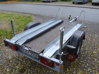 Mietanhänger 5 Motorrad 750 Kg 2er