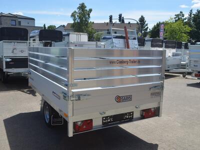 Saris Heckkipper K1 1500 Kg 2560x1500x800 Handpumpe Aluaufbau