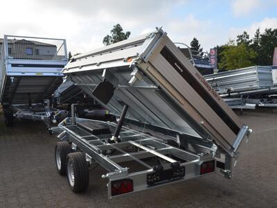 Brenderup 3 Seitenkipper 3500 Kg 325x180x35 TT5325ATB3500 perforierter Stahlboden