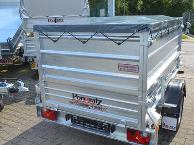 Mietanhänger 7 Aufsatz 1300 Kg 2230x1250x1000 mm