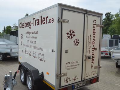 Mietanhänger 10 Kühlkoffer 2500 Kg 3000x1500x1800 mm