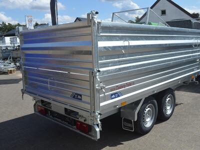Saris 3 Seitenkipper 3500 Kg 360x176x100 E+H Pumpe Aufsatzwände Stahl