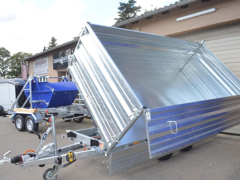 Saris 3 Seitenkipper 3500 Kg 360x176x100 E+H Pumpe Aufsatzwände Stahl