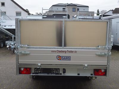 Saris Heckkipper 2700 Kg 3060x1840x900 mm E&H Pumpe Bordwandaufsatz geschlossen