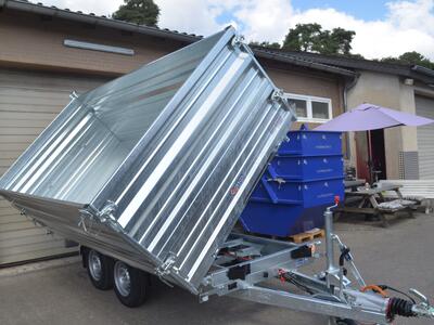 Saris 3 Seitenkipper 3500 Kg 360x176x100 E+H Pumpe Aufsatzwände Stahl