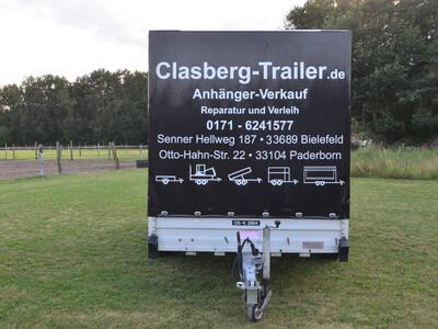 Mietanhänger 12 Plane 2600 Kg 4000x1950x1900 mm