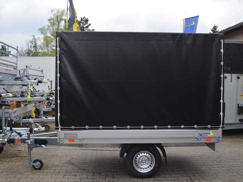 Agados Hochlader 1300 Kg 2540x1520x1600 mm Plane schwarz