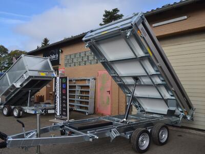 Brenderup 3 Seitenkipper 3500 Kg 325x180x35 TT5325ATB3500 perforierter Stahlboden