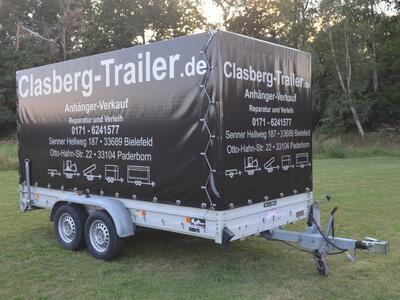 Mietanhänger 12 Plane 2600 Kg 4000x1950x1900 mm