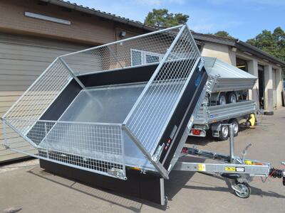 Debon PW3.3 E 3 Seitenkipper 3500 Kg 330x186x95 Laubgitter