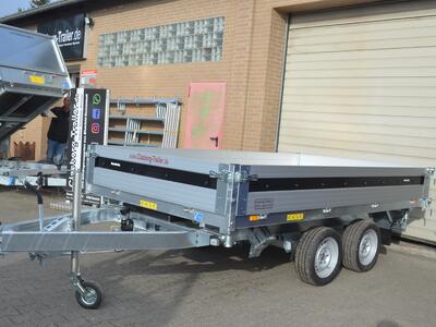 Brenderup 3 Seitenkipper 3500 Kg 325x180x35 TT5325ATB3500 perforierter Stahlboden