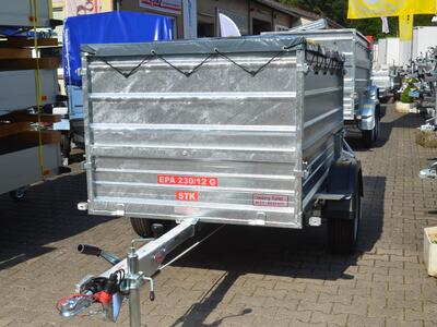 Mietanhänger 7 Aufsatz 1300 Kg 2230x1250x1000 mm