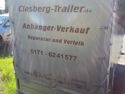 Mietanhänger 6 Plane 1200 Kg 2510x1260x1500 mm