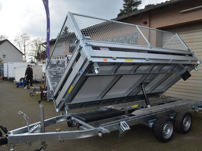 Brenderup 3 Seitenkipper 2700 Kg 3250x1800x800 mm TT5325ATB Bordwandaufsatz