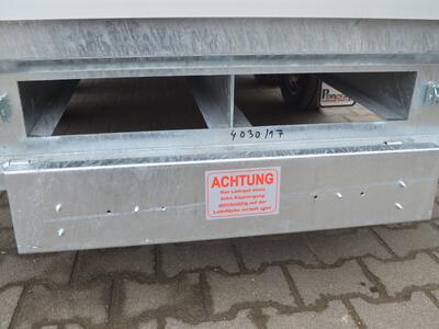 Mietanhänger 11 Hochlader 2600 Kg 3010x1760x300 mm