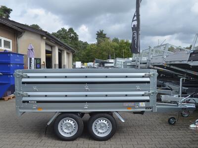 Brenderup Hochlader 1300 Kg 2500x1420x700 mm 3251STB1300 doppelte Bordwände