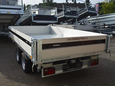 Brenderup 3 Seitenkipper 3500 Kg 325x180x35 TT5325ATB3500 perforierter Stahlboden