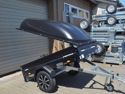 Brenderup 1205SUB 750 Kg 204x116x35 kippbar Black Edition Deckel