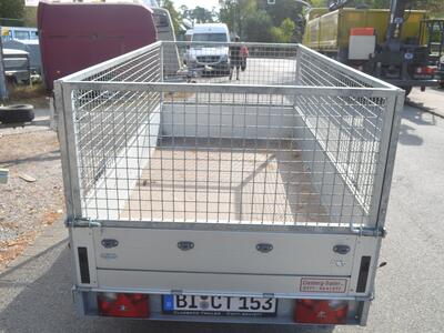 Mietanhänger Laubgitter 750 Kg 2510x1260x1000 mm