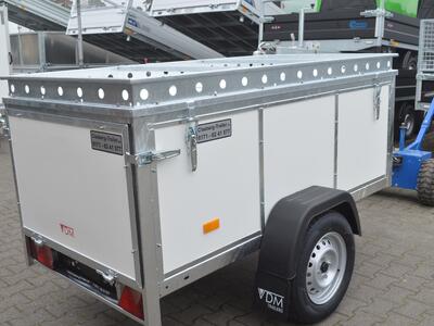 VDM Trailers Deckelanhänger 750 Kg 200x100x64 weiss