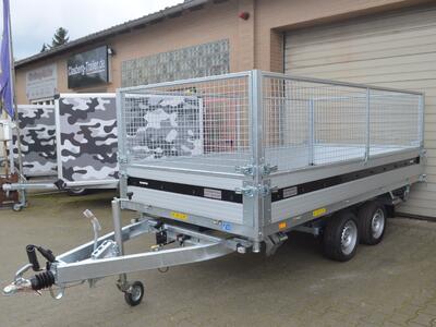 Brenderup 3 Seitenkipper 2700 Kg 3250x1800x800 mm TT5325ATB Bordwandaufsatz