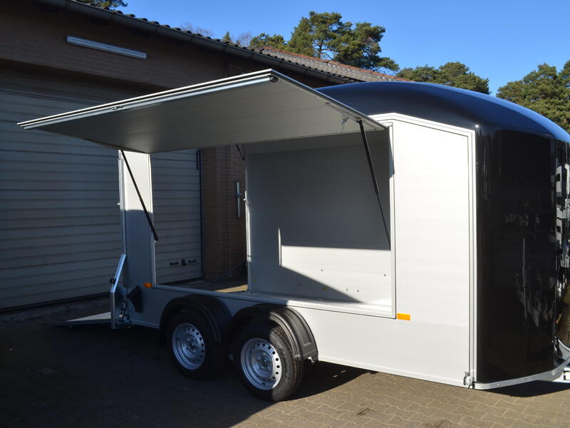 Debon Roadster C700 2600 Kg 376x179x201 Seitenklappe Tür Schwarz
