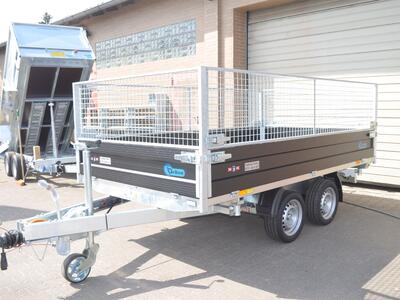 Debon PW3.3 E 3 Seitenkipper 3500 Kg 330x186x95 Laubgitter